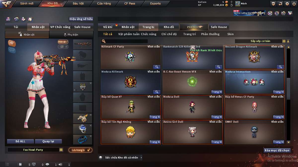 shop acc cf uy tin gia re